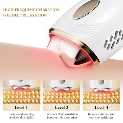 Electric Guasha Massager EMS Face Lifting Anti-Aging Remove Edema Firming Skin Clod Heat Scraping Skincare Beauty Device